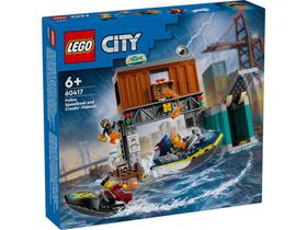 LEGO City - Lancha da Policia e Esconderijo dos Bandidos - 311 Peças - 60417