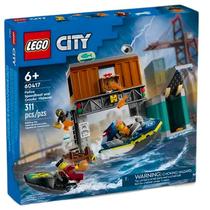 Lego City Lancha Da Policia E Esconderijo Dos Bandidos 60417