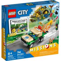 Lego City Missoes Resgate De Animais Selvagens 60353 246Pcs Lego City Missoes Resgate De Animais Selvagens 60353 246Pcs