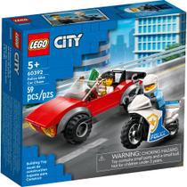 Lego City Perseguição Carro e Moto da Policia 60392 59pcs