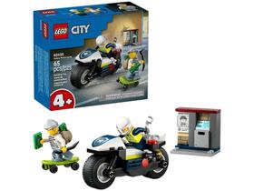 LEGO City Perseguição com Motocicleta da Polícia - 60455 65 Peças