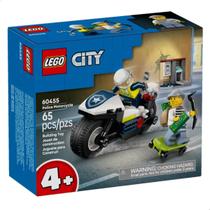 Lego City Perseguição Com Motocicleta Da Polícia 65 Peças 60455 Lego City Perseguição Com Motocicleta Da Polícia 65 Peças 60455