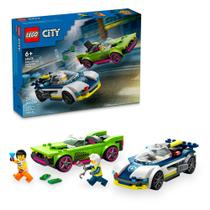 LEGO City Perseguição de Carro da Polícia e Muscle Car Conjunto 60415