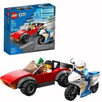 LEGO City Perseguição deCarro c/Moto Policial 59Pçs 5+ 60392