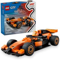 Lego city - piloto de f1 com carro de corrida mclaren 60442