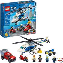 LEGO City Police Helicopter Chase 60243 Police Playset, LEGO Building Sets for Kids, New 2020 (212 Peças)