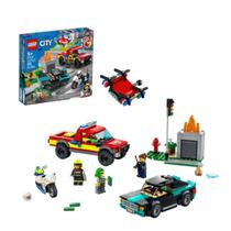 LEGO City Resgate dos Bombeiros e Perseguição 295Pçs 5+60319