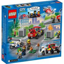 Lego City Resgate Dos Bombeiros E Perseguição De Polícia 60319 Lego City Resgate Dos Bombeiros E Perseguição De Polícia 60319