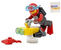 LEGO City Scuba Diver com scooter subaquático e caranguejo LEGO City Scuba Diver com scooter subaquático e caranguejo