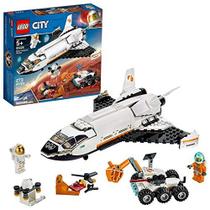 Lego City Space Mars Research Shuttle 60226 Space Shuttle Toy Building Kit com Mars Rover & Astronaut Minifigures, Top Stem Toy for Boys & Girls (273piece), 1 lb