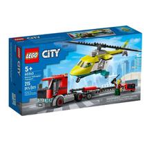 Lego City Transporte De Helicóptero De Salvamento 215 Peças