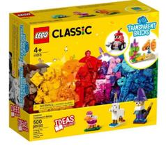 LEGO Classic Blocos Transparentes Criativos 500 peças - 6327640