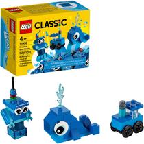 LEGO Classic Creative Blue Bricks 11006 Kids' Building Toy Starter Set com Tijolos Azuis para Inspirar Jogo Imaginativo, Nova 2020 (52 Peças)