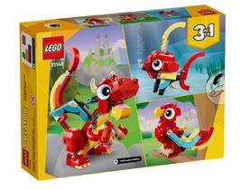 Lego Creator 3 em 1 - Dragão Vermelho 31145