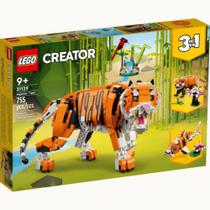 Lego Creator 3 em 1 Tigre Majestoso 755 Peças 31129