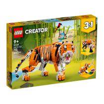 LEGO Creator 3 em 1 Tigre Majestoso 755 Peças 31129