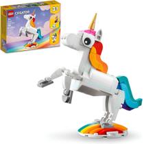 Lego Creator 3 Em 1 Unicórnio Mágico 31140 Com 145 Peças Lego Creator 3 Em 1 Unicórnio Mágico 31140 Com 145 Peças