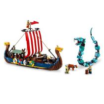 Lego Creator 31132 3 Em 1 Navio Viking Serpente De Midgard