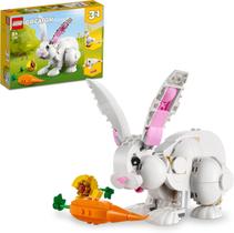 LEGO Creator 3em1 Coelho Branco 31133 Conjunto de Construção 258 Peças