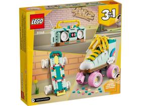 Lego Creator 3em1 Patins Radio e Skate Retrô 342 pcs - 31148