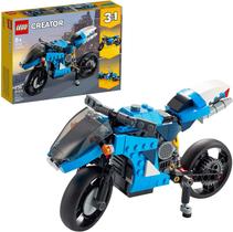 LEGO Creator 3in1 Superbike 31114 Brinquedo motociclismo Kit de construção Faz um grande presente para crianças que amam motos e construção criativa, Nova 2021 (236 Peças)