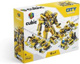 Lego cubic city construção 12 em 1 573pçs multikids br1093
