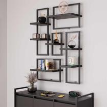 Lego de 7 Prateleiras Industrial Preto
