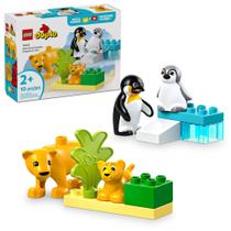 Lego Duplo Famílias Animais Selvagens Pinguins e Leões 10442- Lego