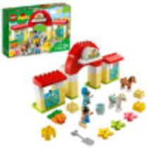 LEGO DUPLO Town Horse Stable e Pony Care 10951 Horse and Pony Stable Playset para pré-escolares Grande presente para crianças que amam cavalos, pôneis e passeios de pônei, novo 2021 (65 peças)