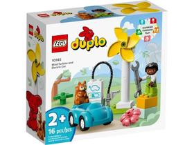 LEGO Duplo - Turbina Eólica e Carro Elétrico - 16 Peças - 10985