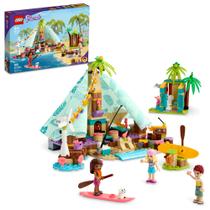 LEGO Friends Beach Glamping 41700 Kit de construção Presente criativo para crianças de 6 anos ou mais Que amam brinquedos da natureza e viagens populares de glamping (380 peças)