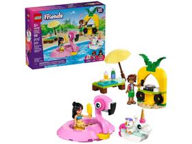 LEGO Friends Festa na Piscina com Unicórnio e - Flamingo 42658 99 Peças LEGO Friends Festa na Piscina com Unicórnio e - Flamingo 42658 99 Peças
