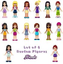 LEGO Friends Girl Female Male Minifigures - Lote de 6 Figuras Aleatórias (Sem Duplicatas)