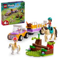 LEGO Friends Trailer de Cavalos e Pôneis, Brinquedo 4+