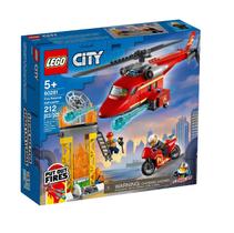 Lego Helicóptero de Resgate dos Bombeiros 212 Peças - 60281