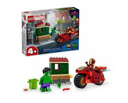 Lego Homem De Ferro Com Moto E Hulk 76287 Marvel - 68 Peças