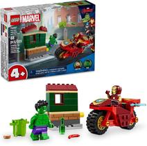 Lego homem de ferro com motocicleta e o hulk - mbrinq