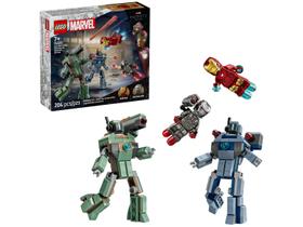 LEGO Homem de Ferro e Máquina de Guerra vs. Drones