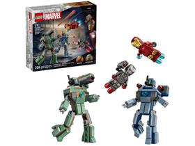 LEGO Homem de Ferro e Máquina de Guerra vs. Drones