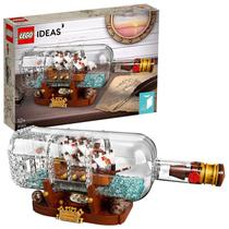 LEGO Ideas Ship in a Bottle 21313 - Conjunto de Construção com Suporte