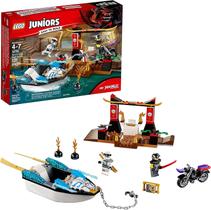 LEGO Juniors Ninjago A Perseguição De Barco Ninja Do Zane 10755 131 Peças