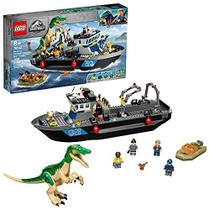LEGO Jurassic World Baryonyx Dinosaur Boat Escape 76942 Kit de Construção Playset de brinquedo legal para crianças criativas Novo 2021 (308 peças)