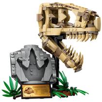Lego Jurassic World - Fósseis de dinossauros crânio de T.Rex