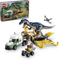 LEGO Jurassic World Missões de Dinossauro Caminhão de Transporte de Alossauro 76966 588 Peças