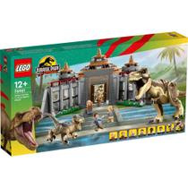 Lego JW Centro de Visitantes Ataque de TRex e Raptor - 76961