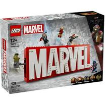Lego Letreiro Logotipo Marvel com Minifiguras Avengers 76313