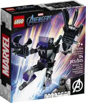 Lego Marvel Armadura Robo Do Pantera Negra 124 Peças - 76204
