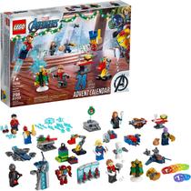 LEGO Marvel The Avengers Advent Calendar 76196 Building Kit, um presente incrível para os fãs de brinquedos de construção de super-heróis Nova 2021 (298 Peças)