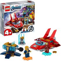 LEGO Marvel Vingadores Homem de Ferro vs. Thanos 76170 Cool, Brinquedo de Construção de Super-Herói Colecionável para Crianças Com Marvel Vingadores Homem de Ferro e Minifiguras de Thanos, Novas 2021 (103 Peças)