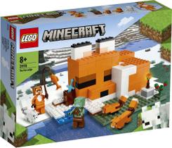 Lego Minecraft A Cabana Das Raposas 193 Peças - 21178
